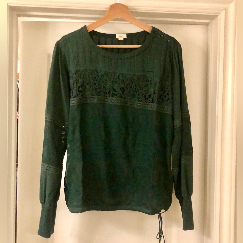 Anthropologie Tiny Green Lace too